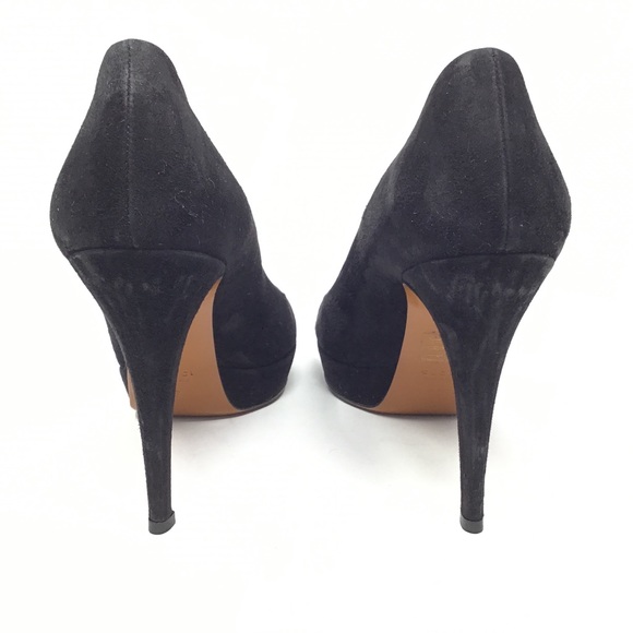GUCCI Betty Black Platform Suede Round Toe Pumps - Picture 11 of 13